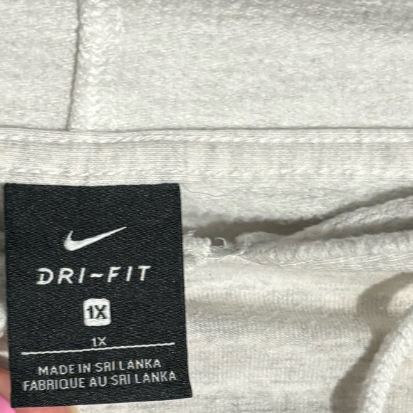 Nike grey cropped hoodie - Picture 3 of 4
